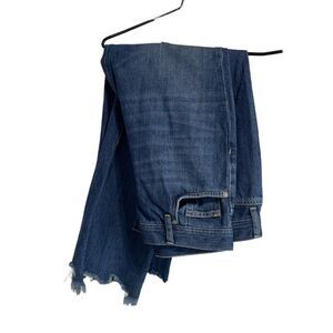 Free People Mid Rise Distressed Jeans